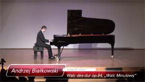 Andrzej Białkowski gra Walc des-dur op.64 Fryderyka Chopina